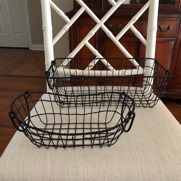 Other - Wire decorative storage baskets